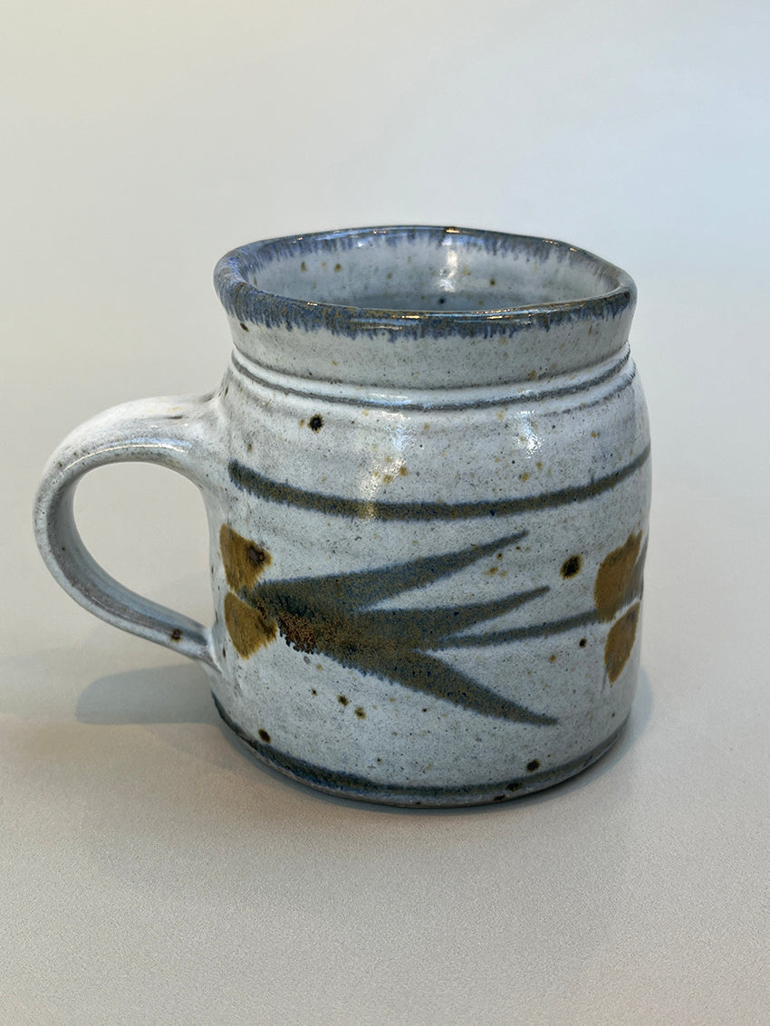 Blue grey coffee mug